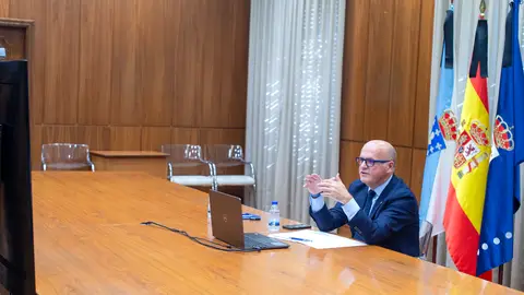 Manuel Baltar, en la reunión telemática de la Junta de Gobierno de la FEMP Manuel Baltar, en la reunión telemática de la Junta de Gobierno de la FEMP