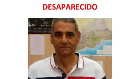 Cartel difundido por la familia para buscar a Antonio Muñoz. Desaparecido