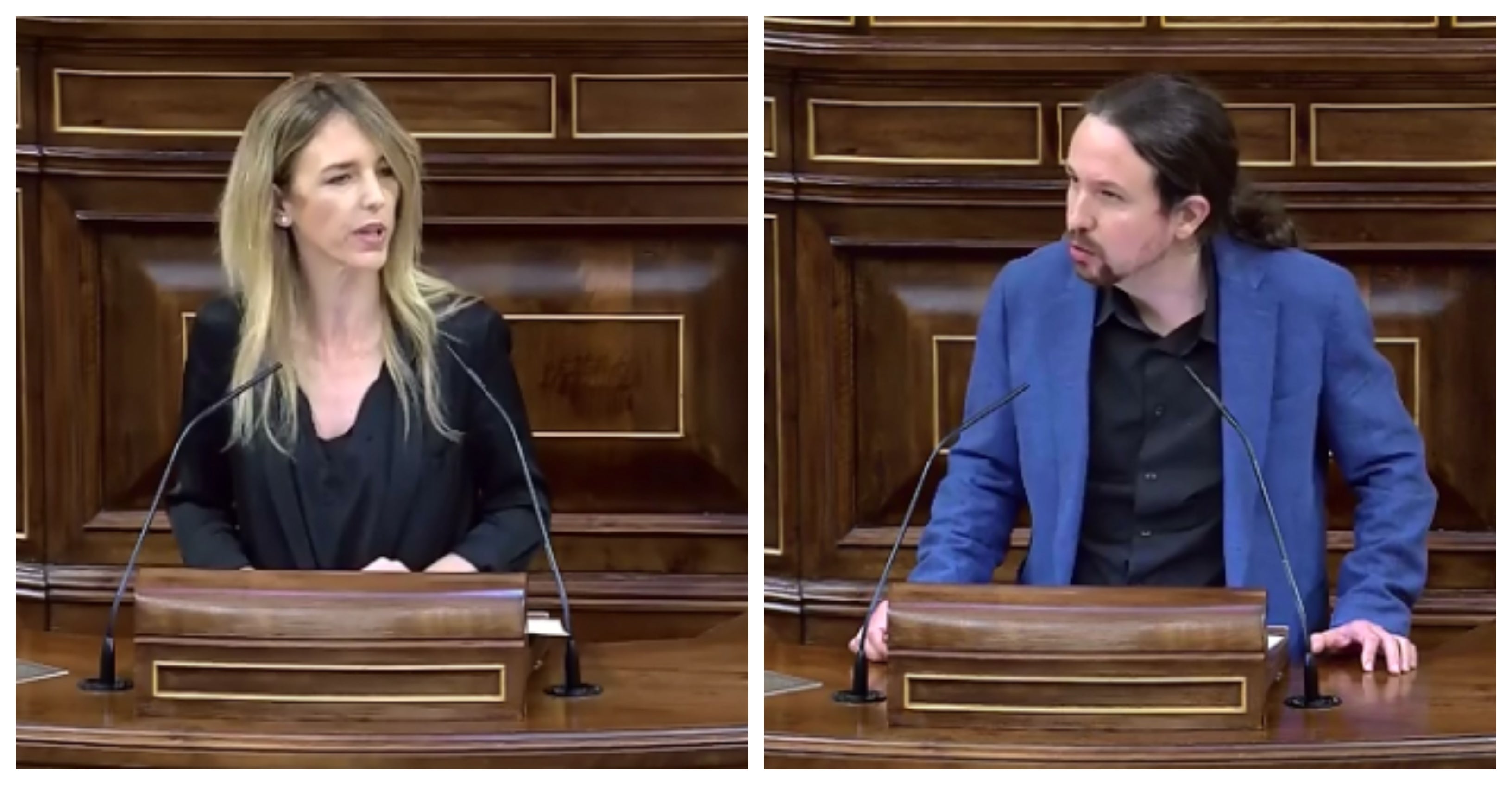 El rifirrafe entre Álvarez de Toledo e Iglesias: "Es usted el burro de Troya de la democracia" El rifirrafe entre Álvarez de Toledo e Iglesias: "Es usted el burro de Troya de la democracia"