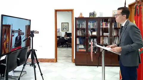 Rubén Alfaro, alcalde de Elda. Rubén Alfaro, alcalde de Elda.