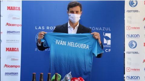 El entrenador de Las Rozas, Iv&aacute;n Helguera. 