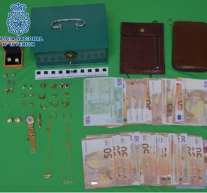 Objetos incautados por la Policía Nacional Objetos incautados por la Policía Nacional