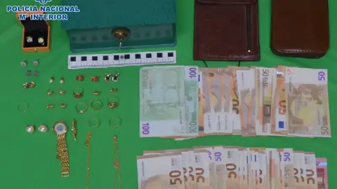 Objetos incautados por la Policía Nacional Objetos incautados por la Policía Nacional