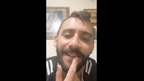 &Aacute;lvaro Fern&aacute;ndez muestra su diente roto en redes