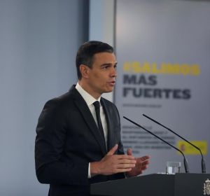 Pedro Sánchez en rueda de prensa Pedro Sánchez en rueda de prensa