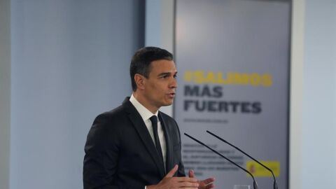 Pedro S&aacute;nchez en rueda de prensa