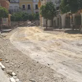 Obras de Plaza Esteve, en Jerez Obras de Plaza Esteve, en Jerez