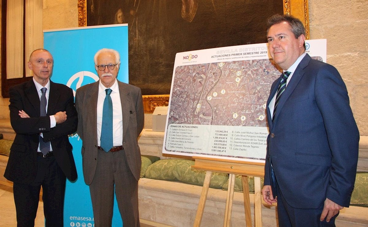 Emasesa invertirá 250 millones de euros en Sevilla hasta 2022 y creará alrededor de 10.000 empleos en cuatro años Emasesa invertirá 250 millones de euros en Sevilla hasta 2022 y creará alrededor de 10.000 empleos en cuatro años