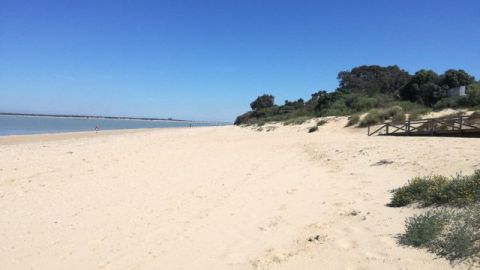 Playa de La Jara, en Sanl&uacute;car