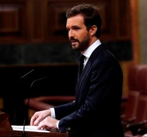 El líder del Partido Popular, Pablo Casado El líder del Partido Popular, Pablo Casado