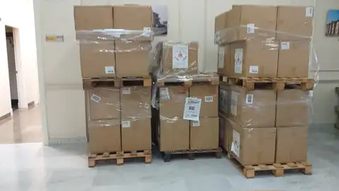 Envío de mascarillas en la Subdelegación del Gobierno. Coronvirus