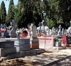 Vista del cementerio de Ciudad Real. Vista del cementerio de Ciudad Real.