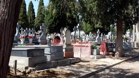 Vista del cementerio de Ciudad Real. Vista del cementerio de Ciudad Real.