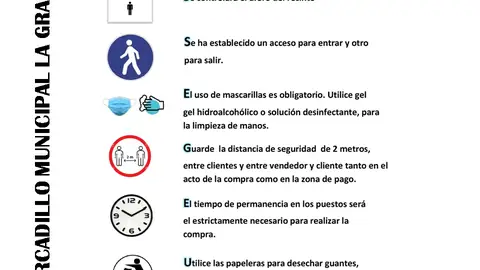 Mercadillo de Ciudad Real medidas higiénicas Mercadillo de Ciudad Real medidas higiénicas