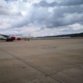 Aviones estacionados en el aeropuerto de Ciudad Real