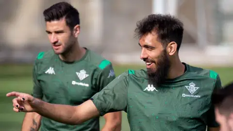El delantero del Betis, Borja Iglesias. El delantero del Betis, Borja Iglesias.