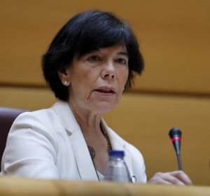 La ministra de Educación y Formación Profesional, Isabel Celaá, al inicio de su comparecencia La ministra de Educación y Formación Profesional, Isabel Celaá, al inicio de su comparecencia