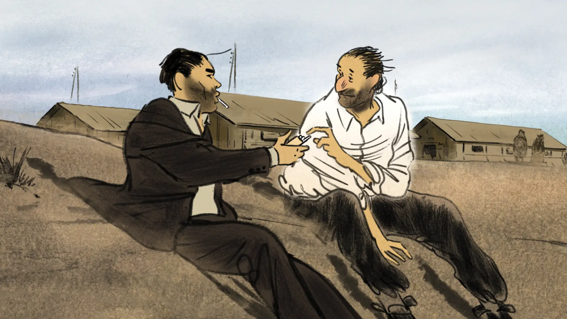 Fotograma de la película de animación francoespañola &#39;Josep&#39;, seleccionada en el Festival de Cannes 2020
