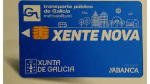 Tarjeta Xente Nova, para transporte p&uacute;blico
