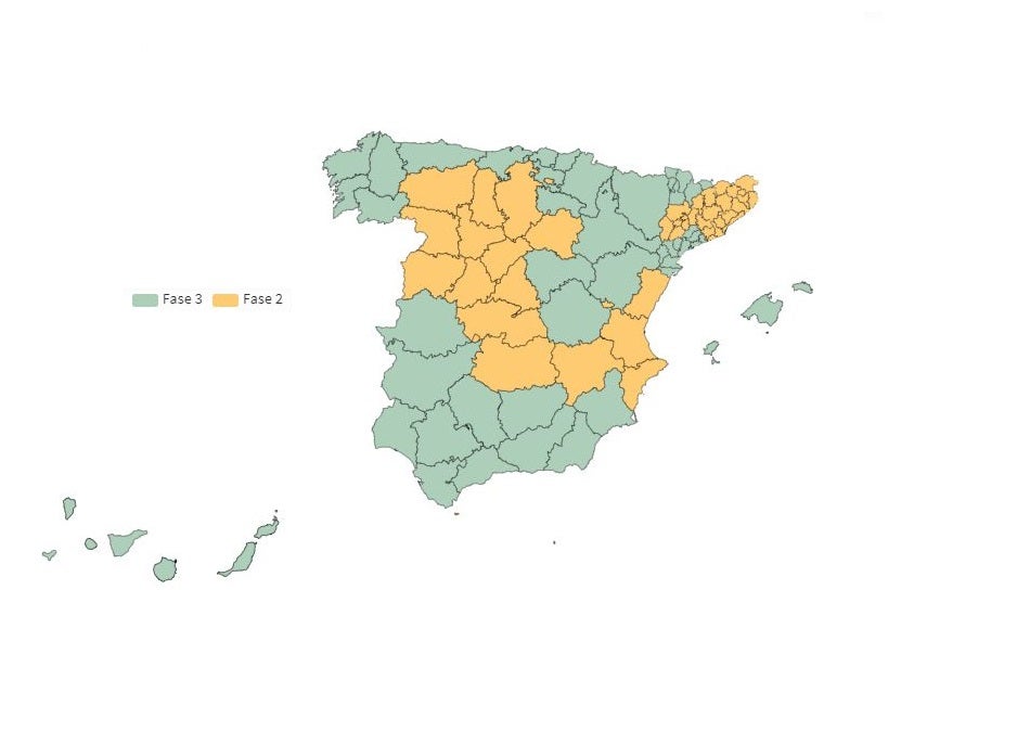 Segovia seguirá en fase ll la próxima semana Segovia seguirá en fase ll la próxima semana