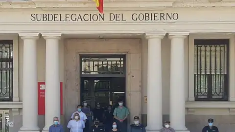 Minuto de silencio en la Subdelegación del Gobierno en Castellón. Minuto de silencio en la Subdelegación del Gobierno en Castellón.