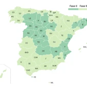 Nuevo mapa de España con las provincias en fase 2 y 3 de la desescalada Nuevo mapa de España con las provincias en fase 2 y 3 de la desescalada