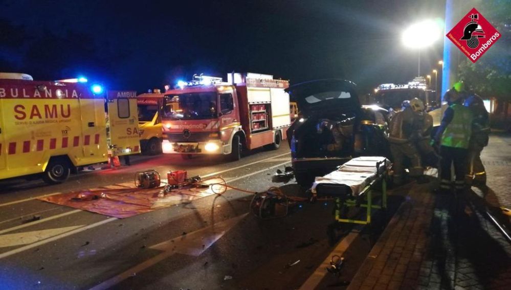 Accidente en Gran Alacant de Santa Pola.