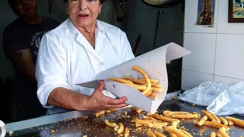 Charo Salguero, 'la de los churros' Charo Salguero, 'la de los churros'