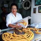 Charo Salguero, 'la de los churros' Charo Salguero, 'la de los churros'