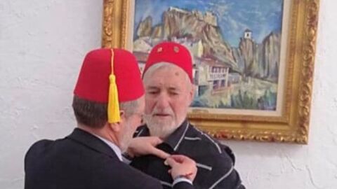 Crist&oacute;bal Manzaneque en un acto de la Asociaci&oacute;n de Moros y Cristianos de Elche.