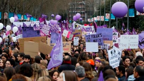 La manifestaci&oacute;n del 8 de marzo en Madrid
