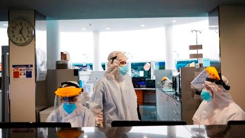 Profesionales sanitarios del Hospital del Mar de Barcelona