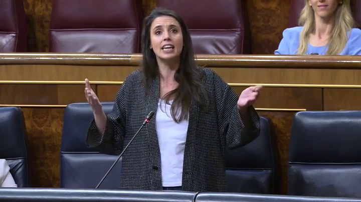 Irene Montero, al PP: "Ustedes dicen que las movilizaciones feministas traen muertes, yo les digo que lo que traen son supervivientes" Irene Montero, al PP: "Ustedes dicen que las movilizaciones feministas traen muertes, yo les digo que lo que traen son supervivientes"