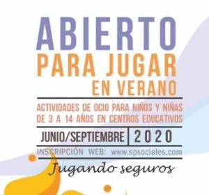 Abierto para jugar en verano Abierto para jugar en verano