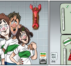 Los aficionados del Elche CF cuentan las horas para el primer partido, tras el parón por la pandemia, ante el Extremadura. Los aficionados del Elche CF cuentan las horas para el primer partido, tras el parón por la pandemia, ante el Extremadura.