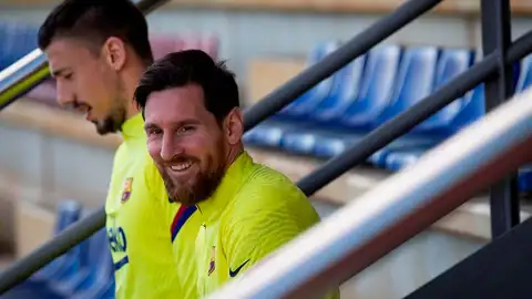 Messi en el entrenamiento del Barcelona Messi en el entrenamiento del Barcelona