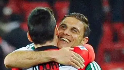 Joaquín y Aritz Aduriz. Joaquín y Aritz Aduriz.