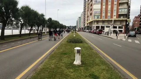 Peatonalización del Paseo de El Muro (Gijón)
