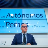 Manuel Baltar, na rolda de prensa no Pazo Provincial Manuel Baltar, na rolda de prensa no Pazo Provincial