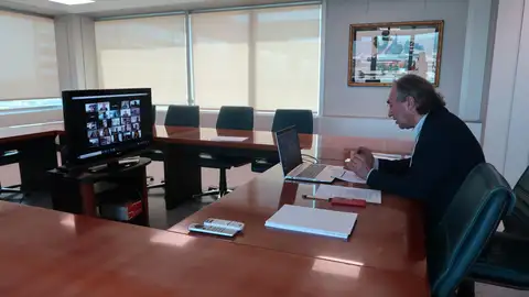 El conseller balear de Educación, Martí March, en una conferencia telemática sobre la vuelta al curso escolar. Coronavirus