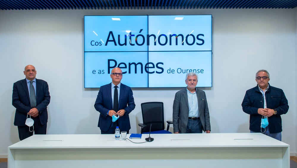 Armando Ojea, Manuel Baltar, Rosendo Fernández e Plácido Álvarez