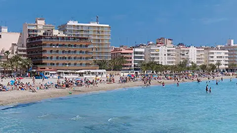 Playa de Levante de Santa Pola. Playa de Levante de Santa Pola.