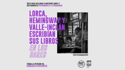 Cartel de la campa&ntilde;a para que los bares sean declarados Patrimonio de la Humanidad