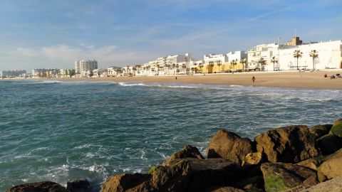 Playa de la Costilla, en Rota
