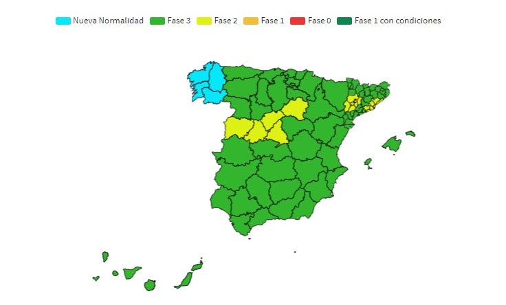 Toda la Comunitat Valenciana promociona el lunes a la fase 3 de desescalada Toda la Comunitat Valenciana promociona el lunes a la fase 3 de desescalada