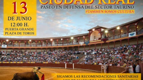 La actividad será el sábado a las 12:00 frente a la Plaza de Toros de Ciudad Real La actividad será el sábado a las 12:00 frente a la Plaza de Toros de Ciudad Real