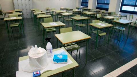 Aulas preparadas contra el coronavirus