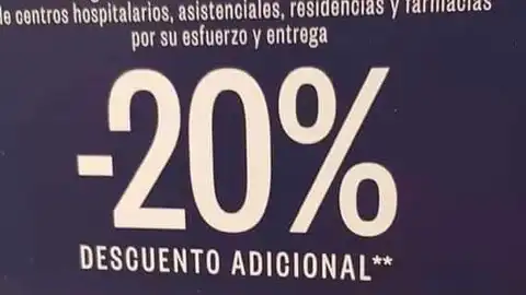 Promoción del grupo Tendam para los sanitarios Promoción del grupo Tendam para los sanitarios