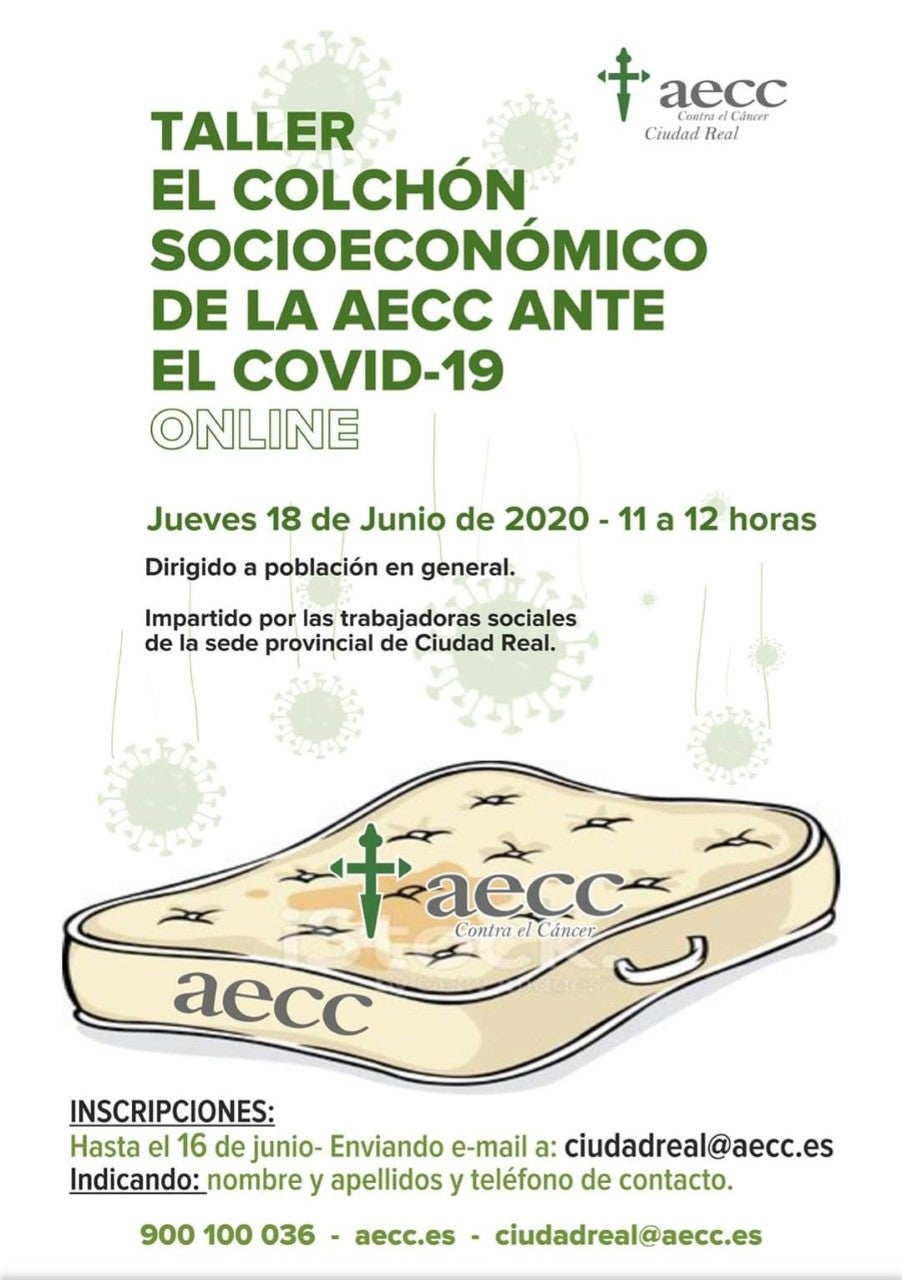 La Aecc celebra este jueves un taller On line La Aecc celebra este jueves un taller On line
