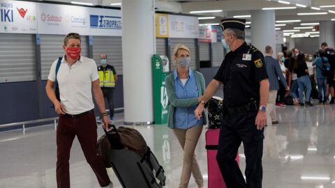 Llegada de turistas a Mallorca
